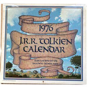 1976 J.R.R. Tolkien Calendar With Illustrations By The Brothers Hildebrandt
